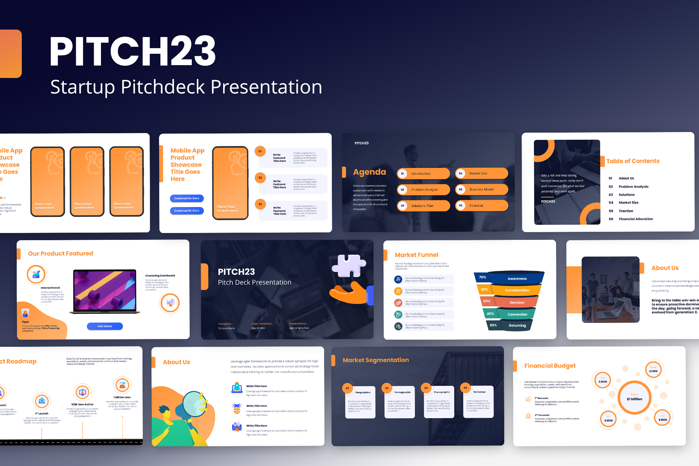 Pitch23 - Startup Pitchdeck Presentation