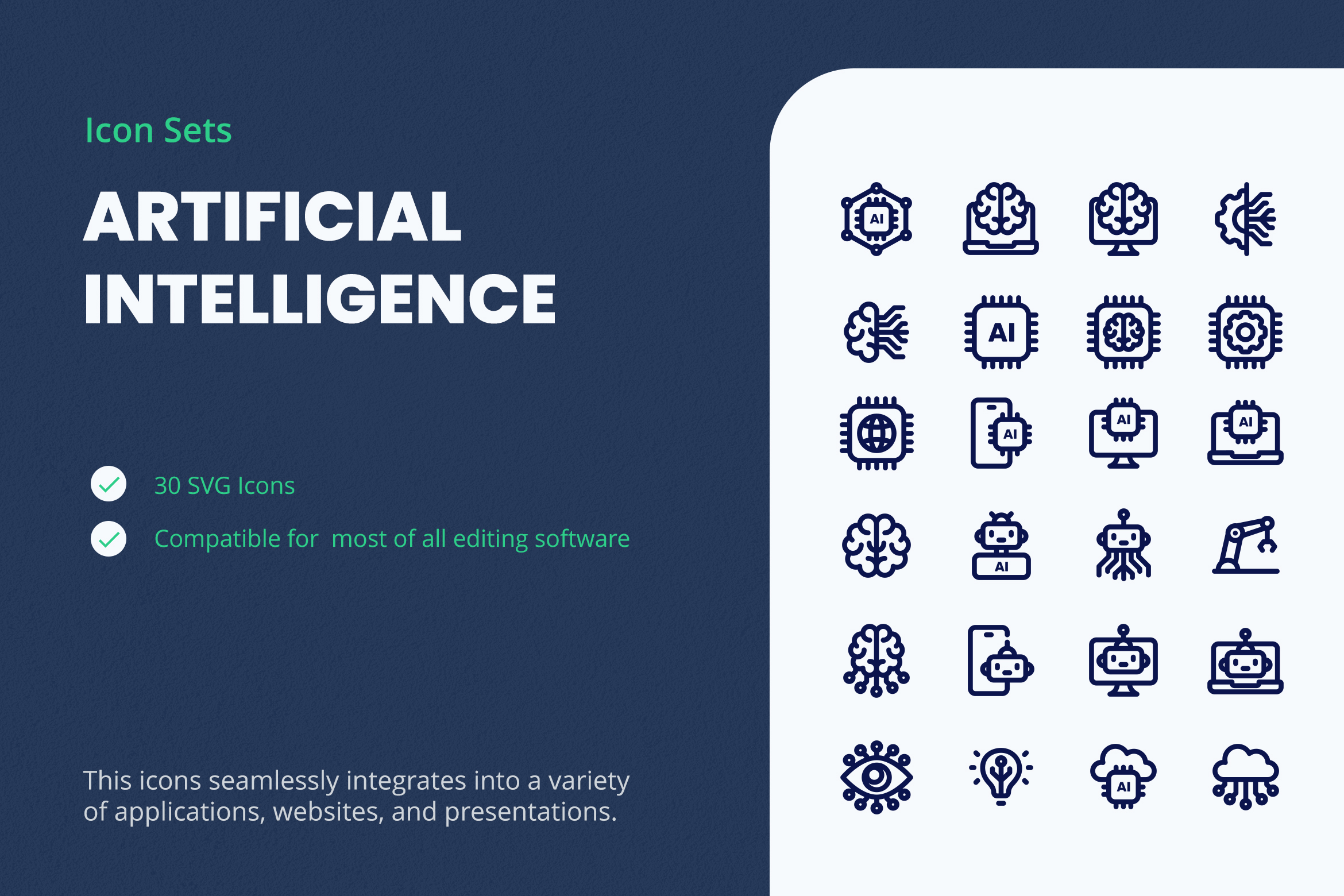 Artificial Intelligence Icon Sets